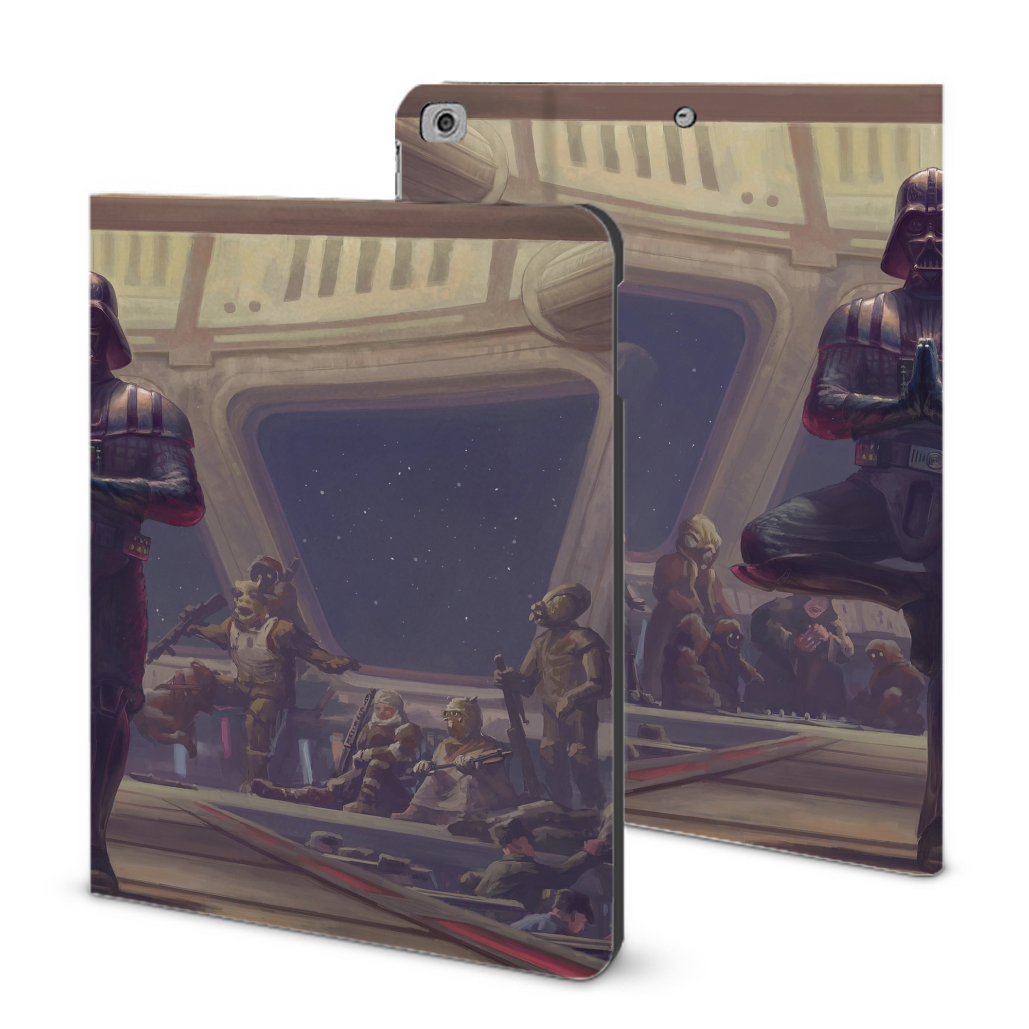 （画像用） スター・ウォーズ Star Wars IPad ケース ブック型 PUレザー TPU 耐衝撃 軽量 薄型 ペン収納なし 全面保護 IPad 各モデル対応